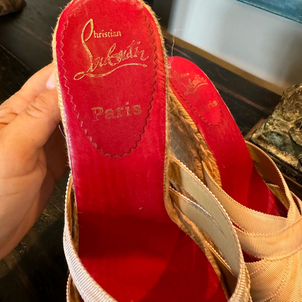 Christian Louboutin wedge sandals